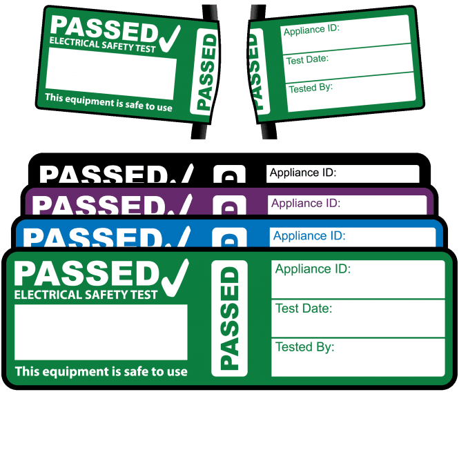 4th/5th Edition Passed PAT Wrap Labels for PAT Testing. Choice of Colours