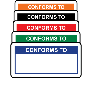 Basic Conforms To Labels - Variety of colours
