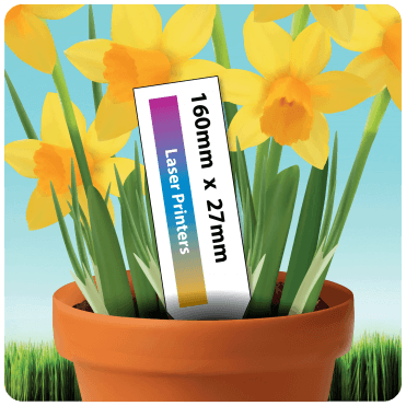 Box of Stick In Plant Labels (1750) - 160mm x 27mm. Printable Plant Labels for Laser Printers