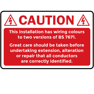 Colour: Red Service & Inspection Labels