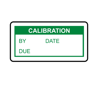 Calibration Labels in Green