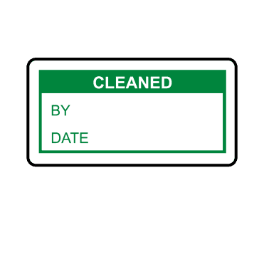 Cleaned Labels in Green