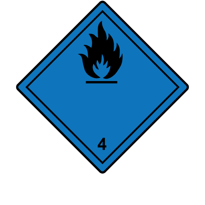 Dangerous When Wet 4 Labels, No Text - Hazard Warning Diamonds