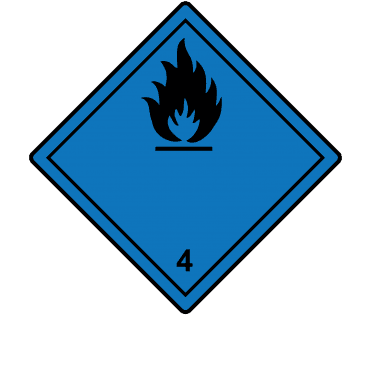 Dangerous When Wet 4 Labels, No Text - Hazard Warning Diamonds