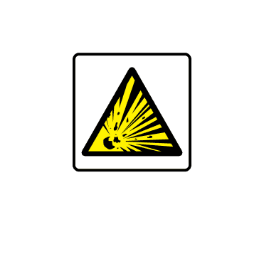 Explosive Symbol Labels - Danger & Warning Labels
