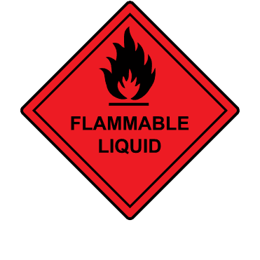 Flammable Liquid Labels, No Number - Hazard Warning Diamonds