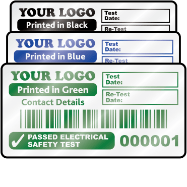 Heavy Duty Custom Passed Labels - Design 1. Variety of colours