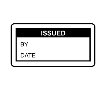 Issued Labels in Black