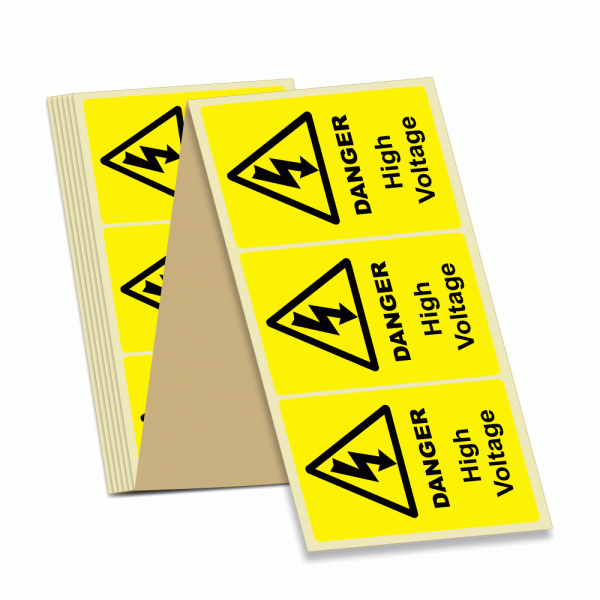 High Current Label Large High Voltage Danger Labels | Pat Labels Online