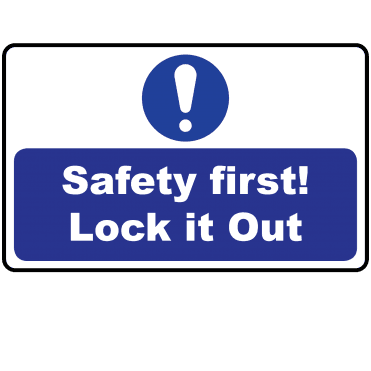 Lockout Labels - Safety First Lock It Out