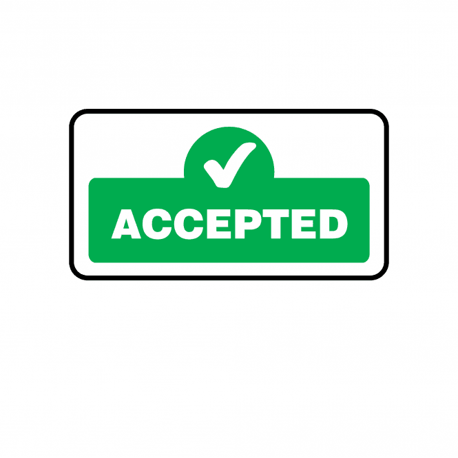 Midi Quality Assurance Accepted Labels in Green. Full Colour Edition.