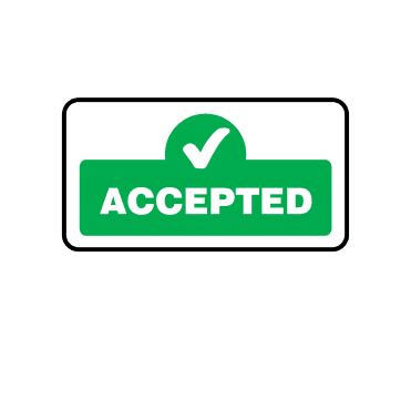Midi Quality Assurance Accepted Labels in Green. Full Colour Edition.
