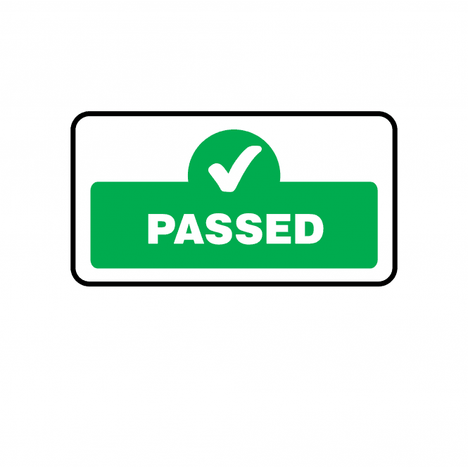 Midi Quality Assurance Passed Labels in Green. Full Colour Edition.