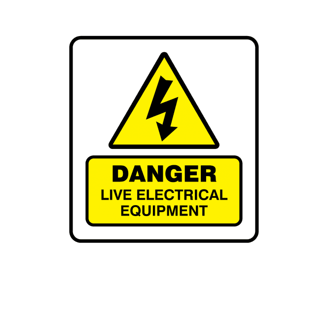 Mini Super Stick Live Electrical Equipment - Electrical Warning Labels