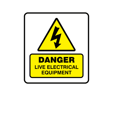 Mini Super Stick Live Electrical Equipment - Electrical Warning Labels