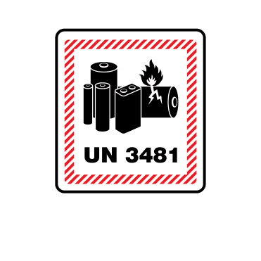 Mini UN 3481 Lithium-ion Battery Labels