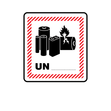 Mini 'Write On' Lithium Battery Labels