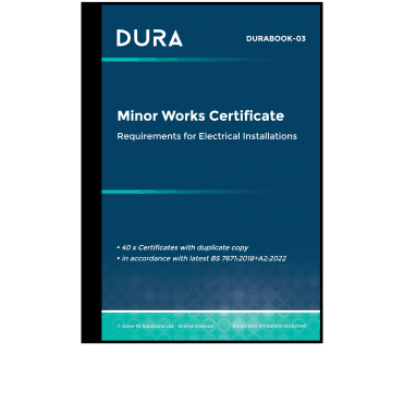 Minor Works Certificate Book