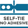 Self-Tie No Adhesive