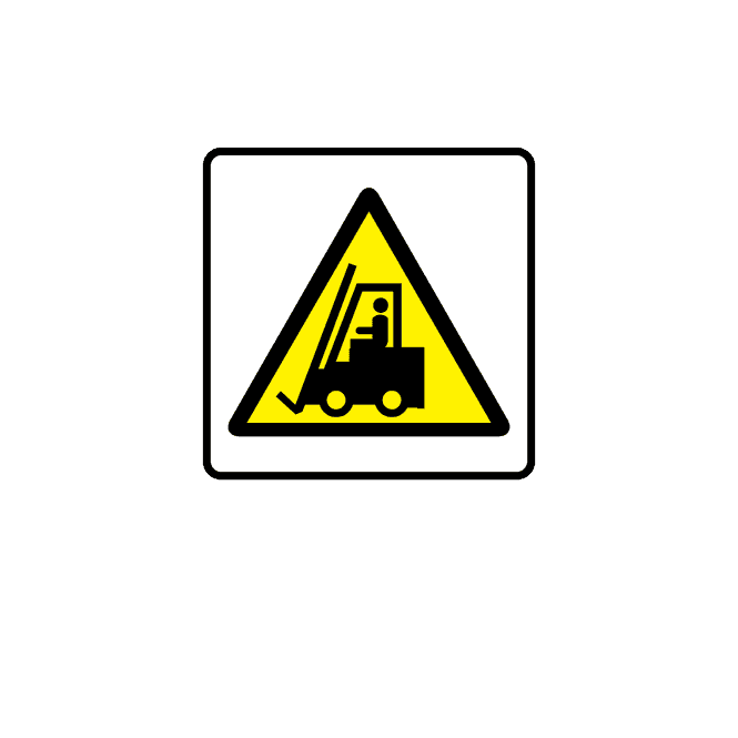 Moving Vehicles Symbol Labels - Danger & Warning Labels
