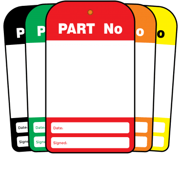 Part Number Tag - Tear Resistant & Waterproof