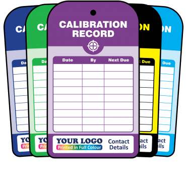 Personalised Calibration Record Tag - Tear Resistant & Waterproof