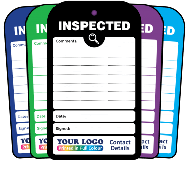 Personalised Inspected Tag - Tear Resistant & Waterproof