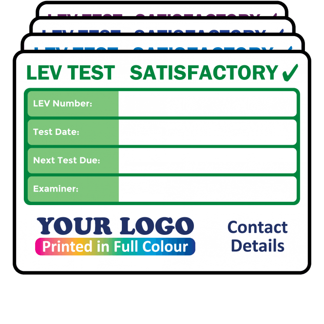 Personalised Medium Super Stick LEV Satisfactory Labels - Choice of Colours