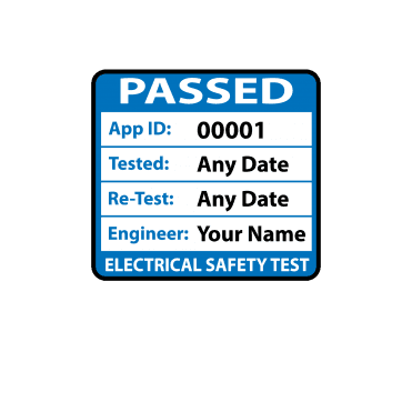 Colour: Blue Pat Test Labels