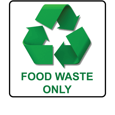 Recycle Food Waste Only - Recycling Labels