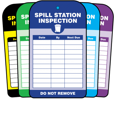 Spill Station Inspection Tag - Choice of Colours