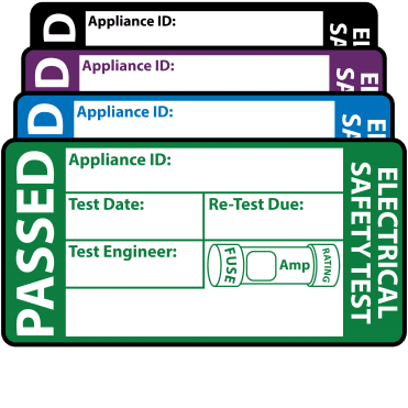 Standard 3rd Edition Passed PAT Test Labels. Choice of Colours