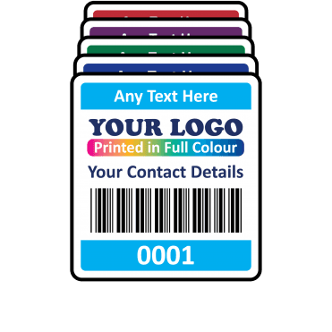 Super Stick Asset Labels Fully Customisable - Sticks to almost anything! Design 1