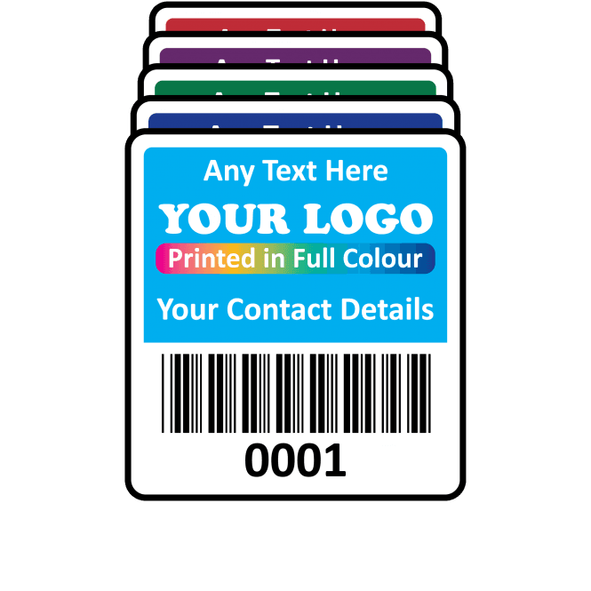 Super Stick Asset Labels Fully Customisable - Sticks to almost anything! Design 2