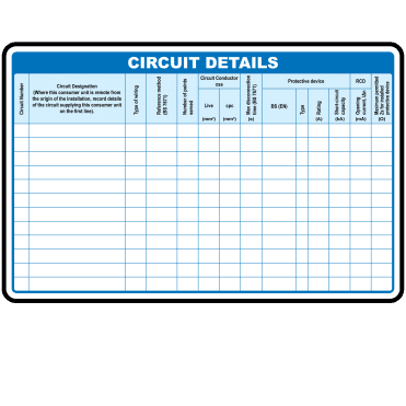 155mm x 100mm Colour: Blue Electrical Inspection Labels