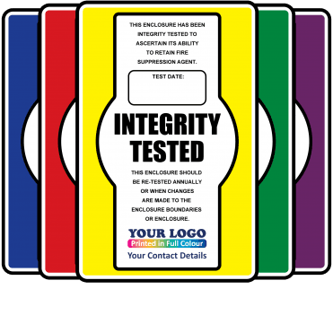 Super Stick Max Fire Integrity Tested Enclosure Labels - Choice of Colours. 155mm x 100mm