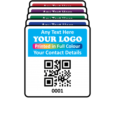 Super Stick QR Code Labels Fully Customisable - Sticks to almost anything! Design 3