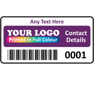 Colour: Purple Asset Labels & Tags