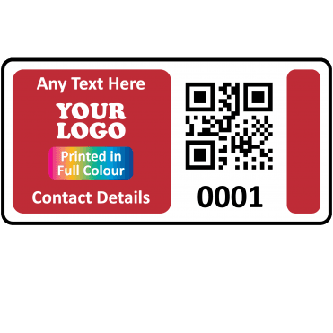 Colour: Red QR Code Labels