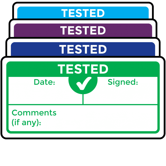 Super Stick Tested Labels - Choice of Colours