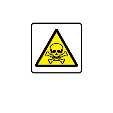 Toxic Symbol Labels - Danger & Warning Labels