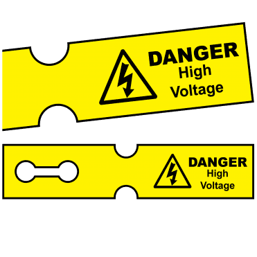 Tuff Tag Danger High Voltage - Voltage Labels for Harsh Environments