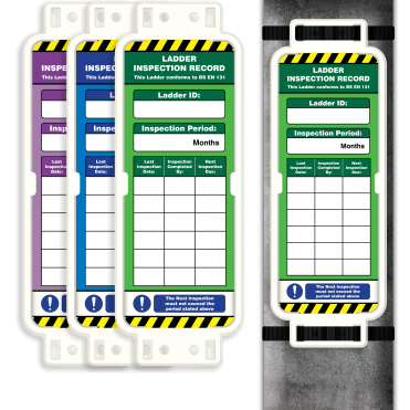 UniGuard Safety Tag Holders with Ladder Inspection Record Inserts