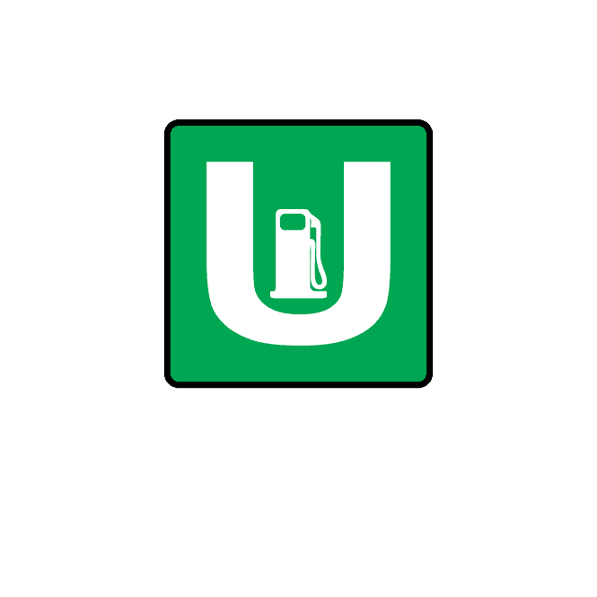 Unleaded Petrol Labels - Tool & Plant Hire Labels - White on Green