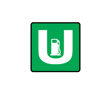 Unleaded Petrol Labels - Tool & Plant Hire Labels - White on Green
