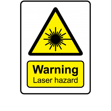 Warning Laser Hazard - Danger & Warning Labels