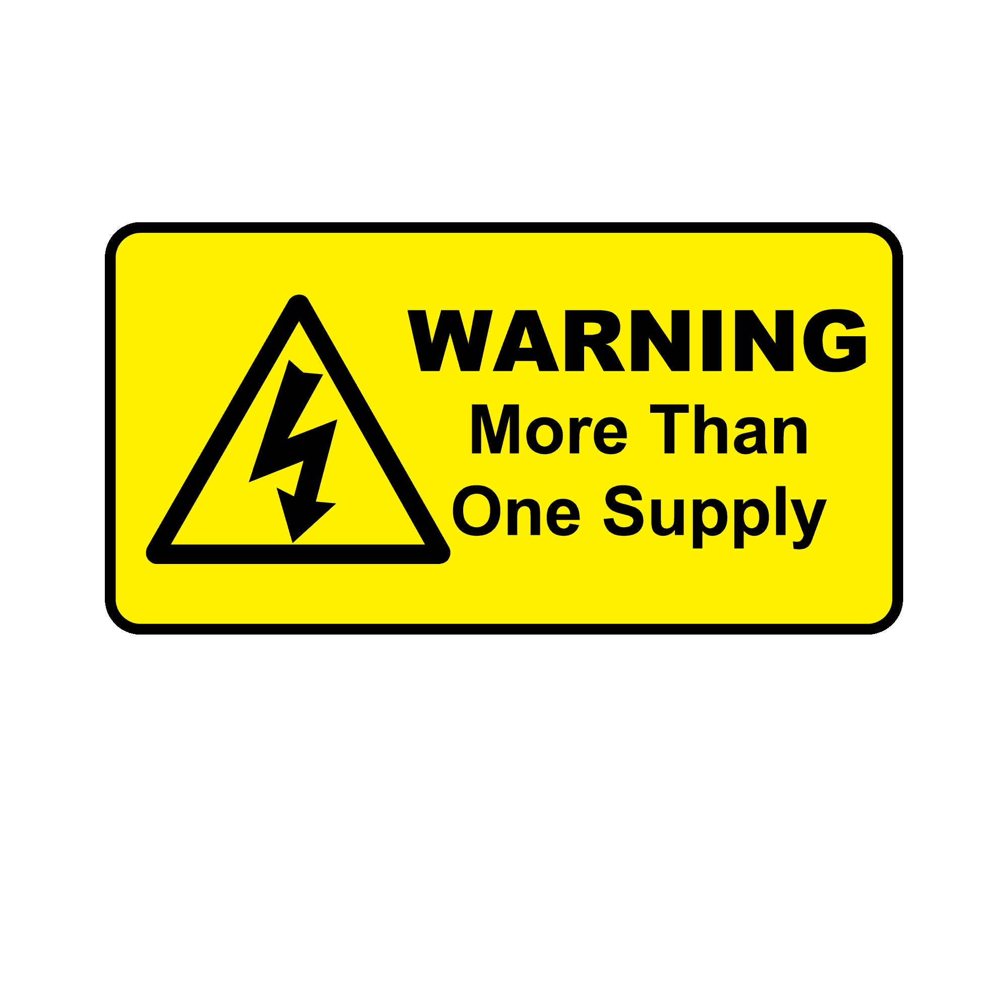 thumbnail image 2 of Vinyl Safety Warning Stickers - 3 Pack Electrical Power Shut-Off Signs 2 of 10